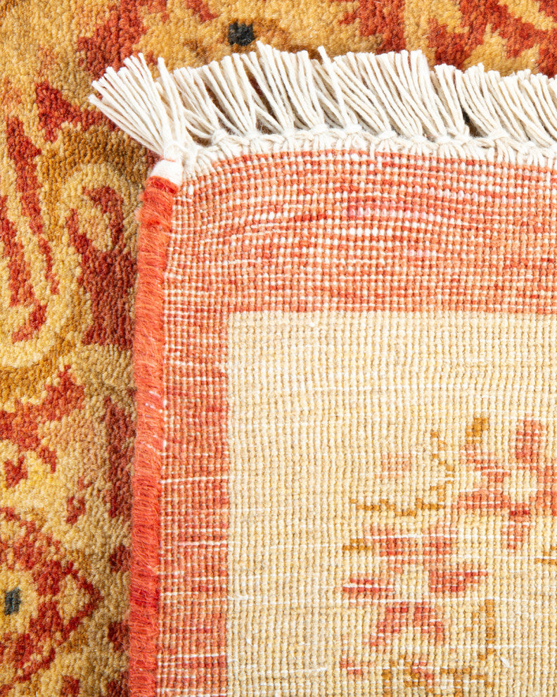 Mogul, One-of-a-Kind Hand-Knotted Area Rug, Orange, 6' 3" x 9' 2"