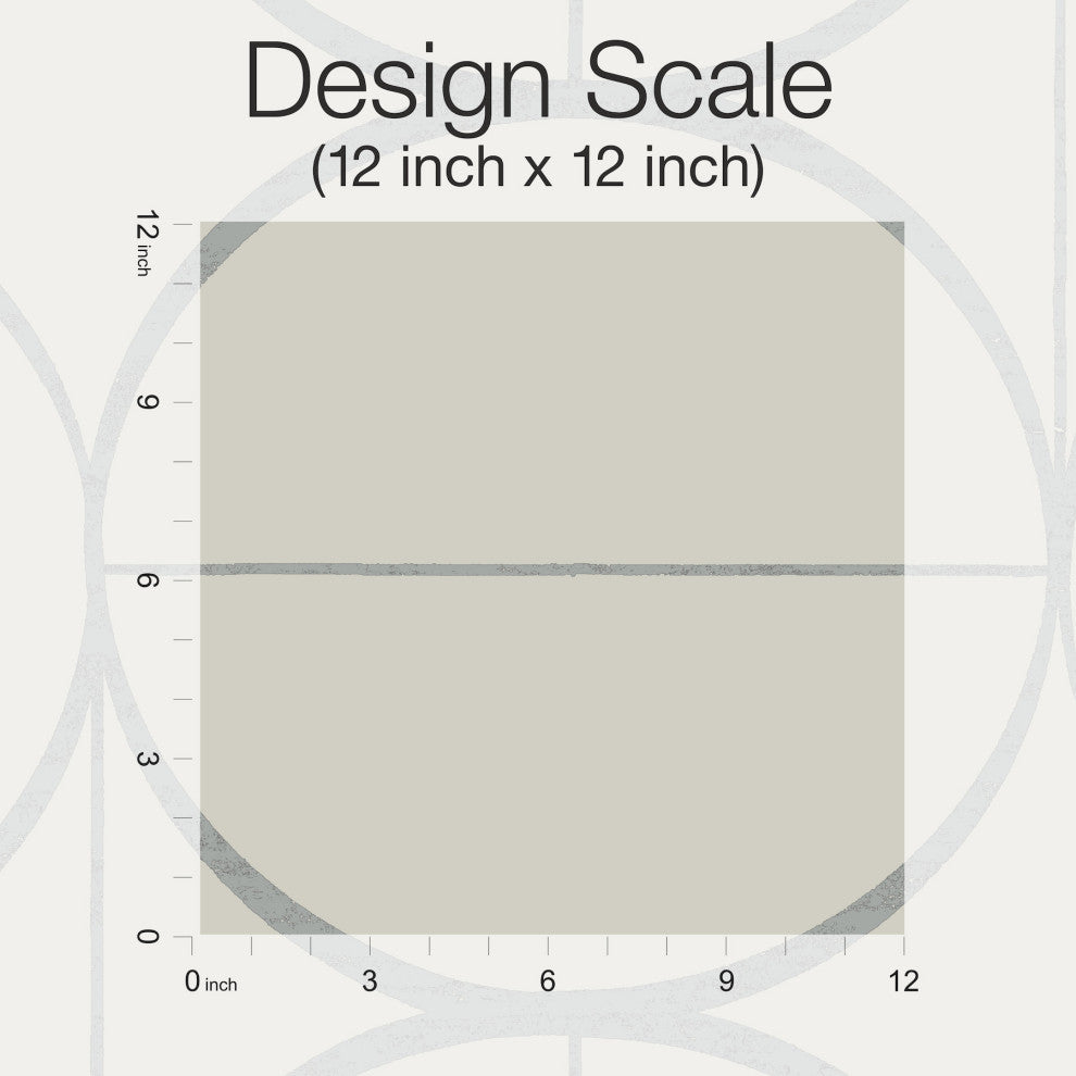 Taupe & Silver Sun Circles Wallpaper