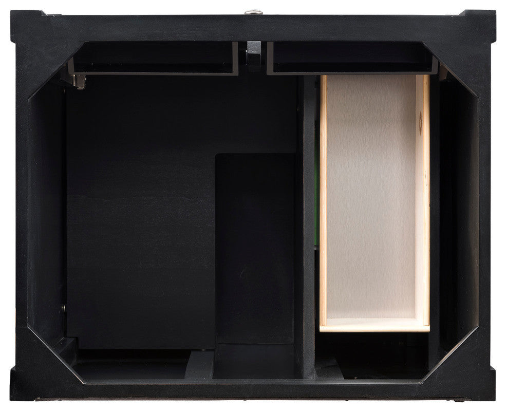 Brittany 30" Single Vanity, Black Onyx, No Top