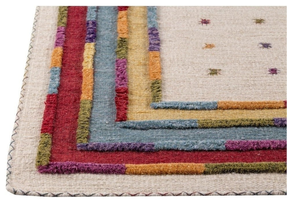 Khema6 Rug, White Multi, 4'6"x6'6"