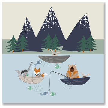 Outdoor Critters Fishing Comforter