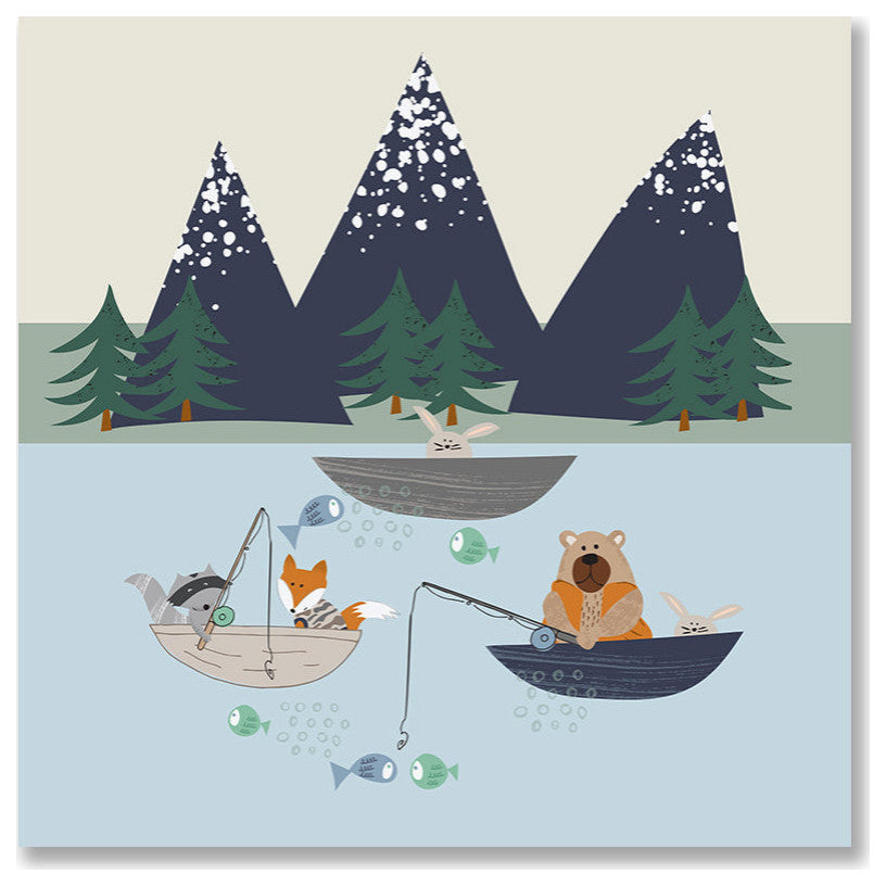 Outdoor Critters Fishing Comforter