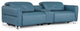 Macau Reclining Leather Loveseat with Console