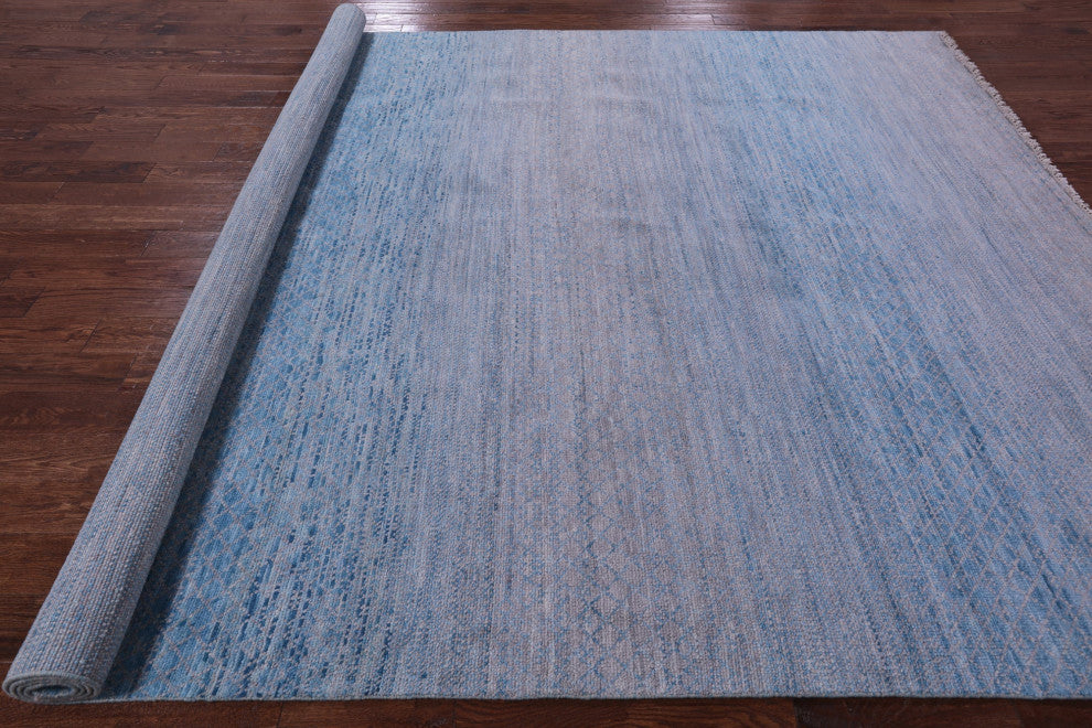 9' 1" X 12' 0" Handmade Savannah Grass Wool Rug - Q13242