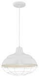 R Series Collection 14" Corded RLM Pendant, White