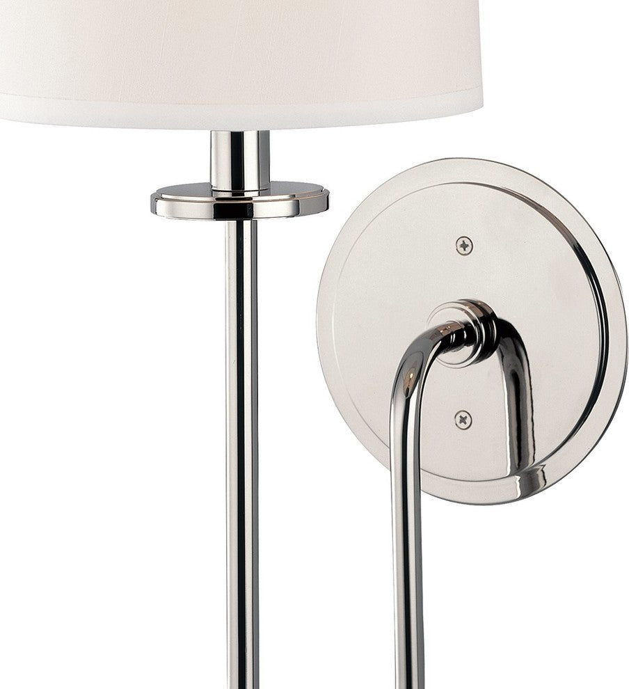 Jericho 1-Light Wall Sconce, Polished Nickel