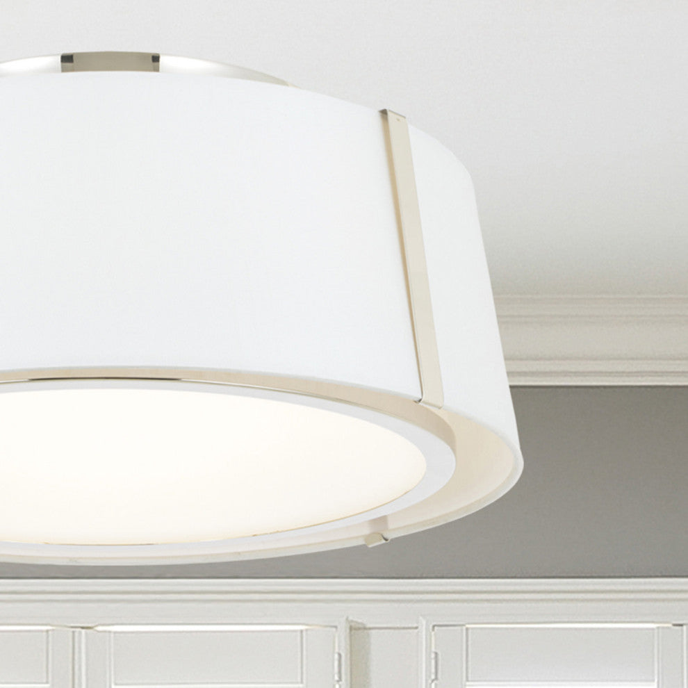 Crystorama Lighting Group FUL-905 Fulton 3 Light 18"W Semi-Flush - Black