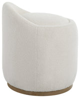 Swirl Swivel Sheepskin Ottoman