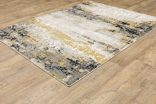 Oriental Weavers Caravan Gray and Gold 9'10"x12'10" Indoor Rug