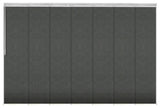 Koala Gray 7-Panel Track Extendable Vertical Blinds 110-153"W