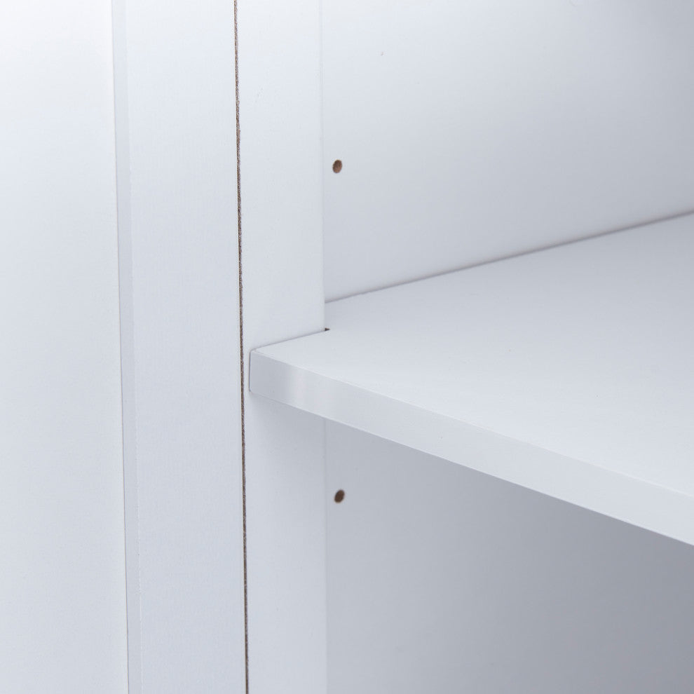 TATEUS 58" Kitchen Sideboard Storage Buffet Cabinet, White