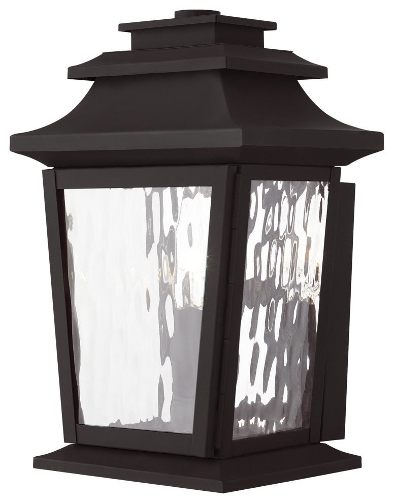 Livex 20255-07 1-Light Bronze Outdoor Wall Lantern, Bronze