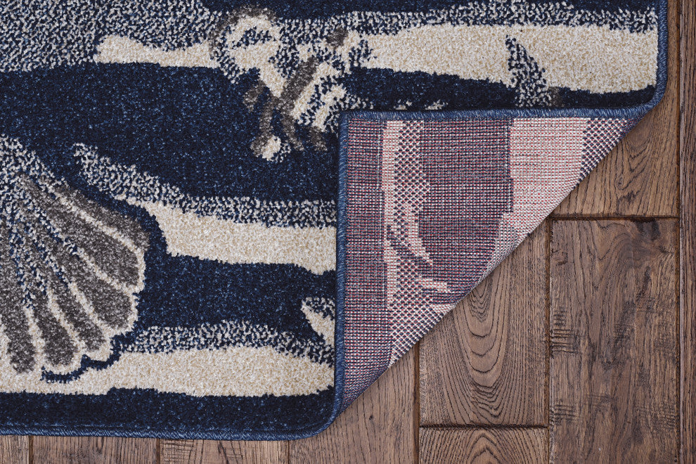 KAS Lucia 2776 Blue Seashore Area Rug, 5'3"x7'7"