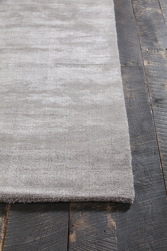 Orim Handwoven Solid Rug, Gray, Rectangular 9''x13''