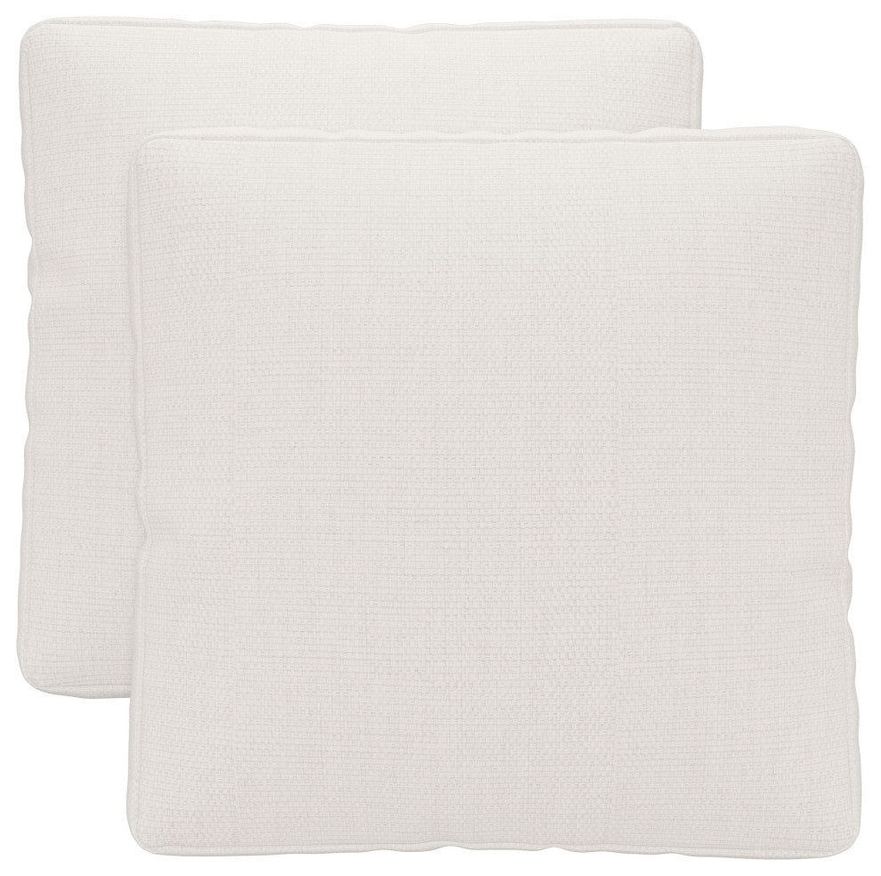 Perry Throw Pillows, Set of 2, Chalk Fabric