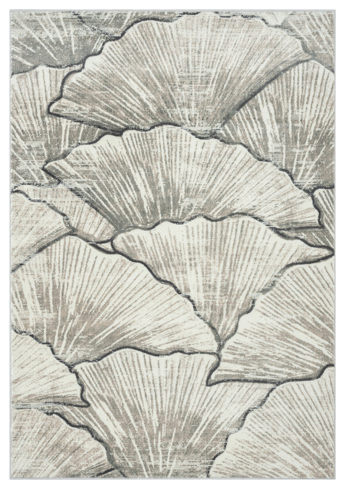 Abani Rugs Arto PRT220 Contemporary Shell Area Rug