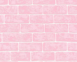 Faux Textured Wallpaper, Stone Wall, 359812, Pink, One Roll