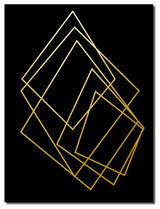 Wrapped Canvas 'Gilt Mod I/IB' 2 Piece Wall Decor, 2-Piece Set, 30"x40"