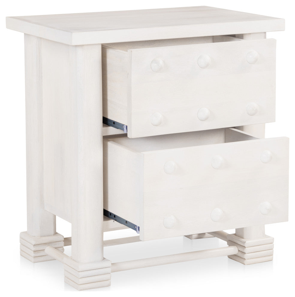 Clement Nightstand Whitewashed