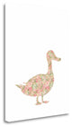 "Floral Duck" By Tara Moss, Giclee Print on Gallery Wrap Canvas, Ready to Hang