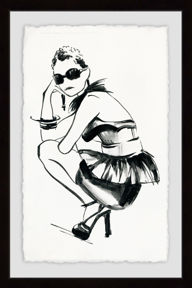 "Deep Thought" Framed Painting Print, 24"x36"