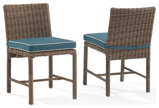 Bradenton 2Pc Wicker Outdoor Dining Chair Set
