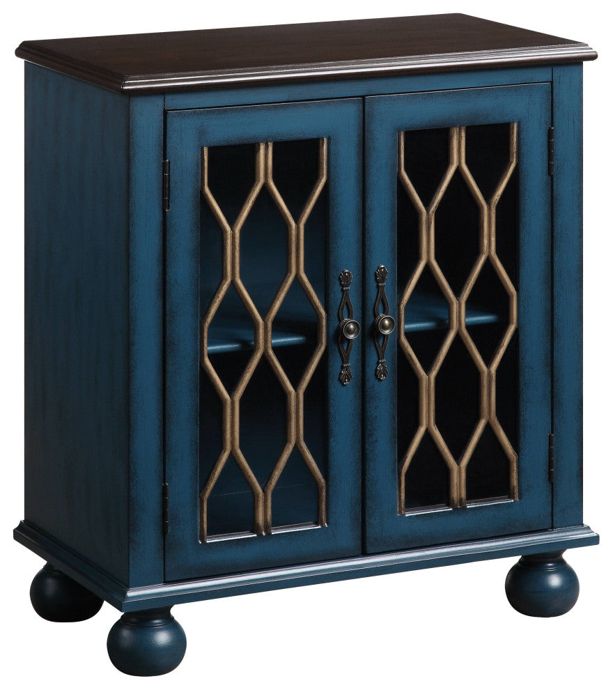 Lassie Console Table, Antique Blue Finish