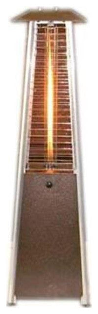 AZ Patio Heaters  Portablebronze Glass Tube Tabletop Heater