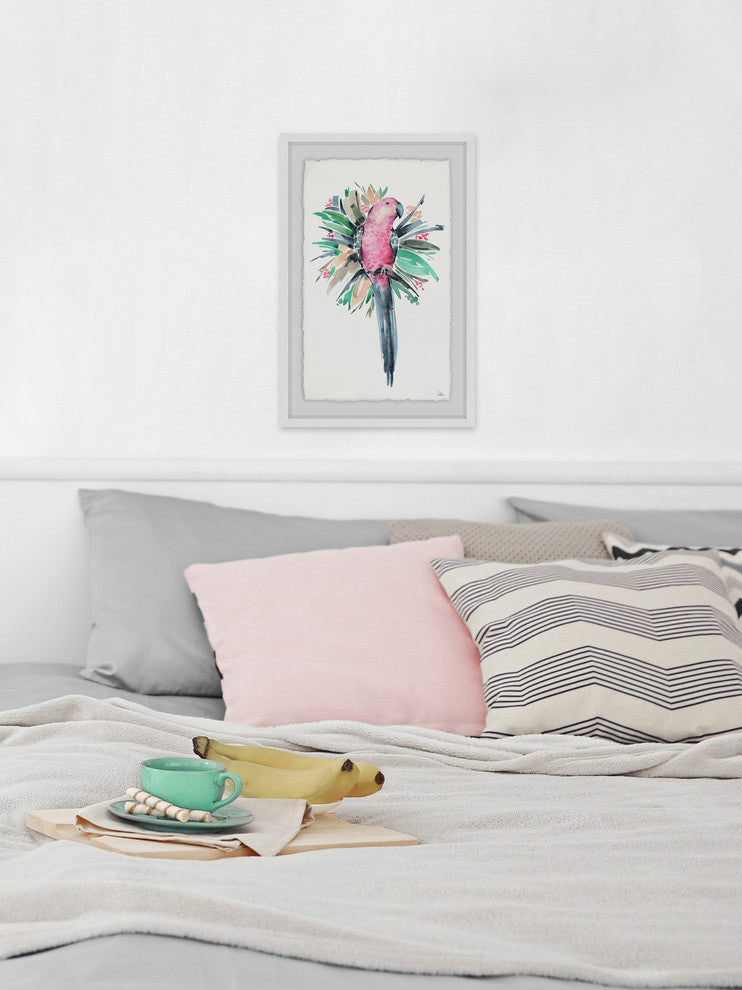 "Tropical Bird II" Framed Painting Print, 12"x18"