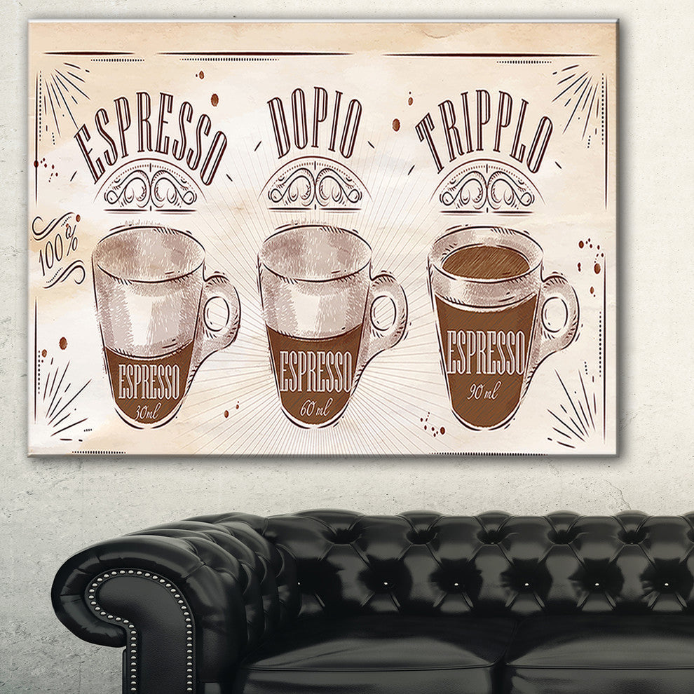 "Espresso Kraf Brown" Canvas Print