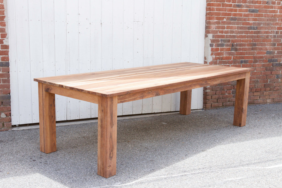 Large Reclaimed Teak Parson Dining Table