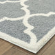 Viviana Scallop Lattice Grey/ Ivory Area Rug, 2'x3'