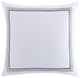 Embroidered Border Euro Sham, 27"x27", Black