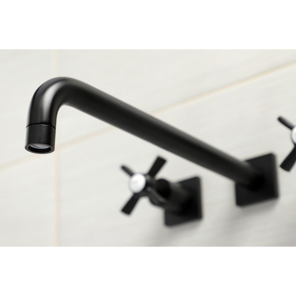 KS6040ZX Wall Mount Tub Faucet, Matte Black