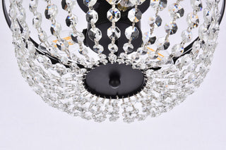 Cyrus 13" Flush Mount, Black