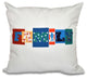 26"x26" Family Fun, Word Print Pillow, Blue