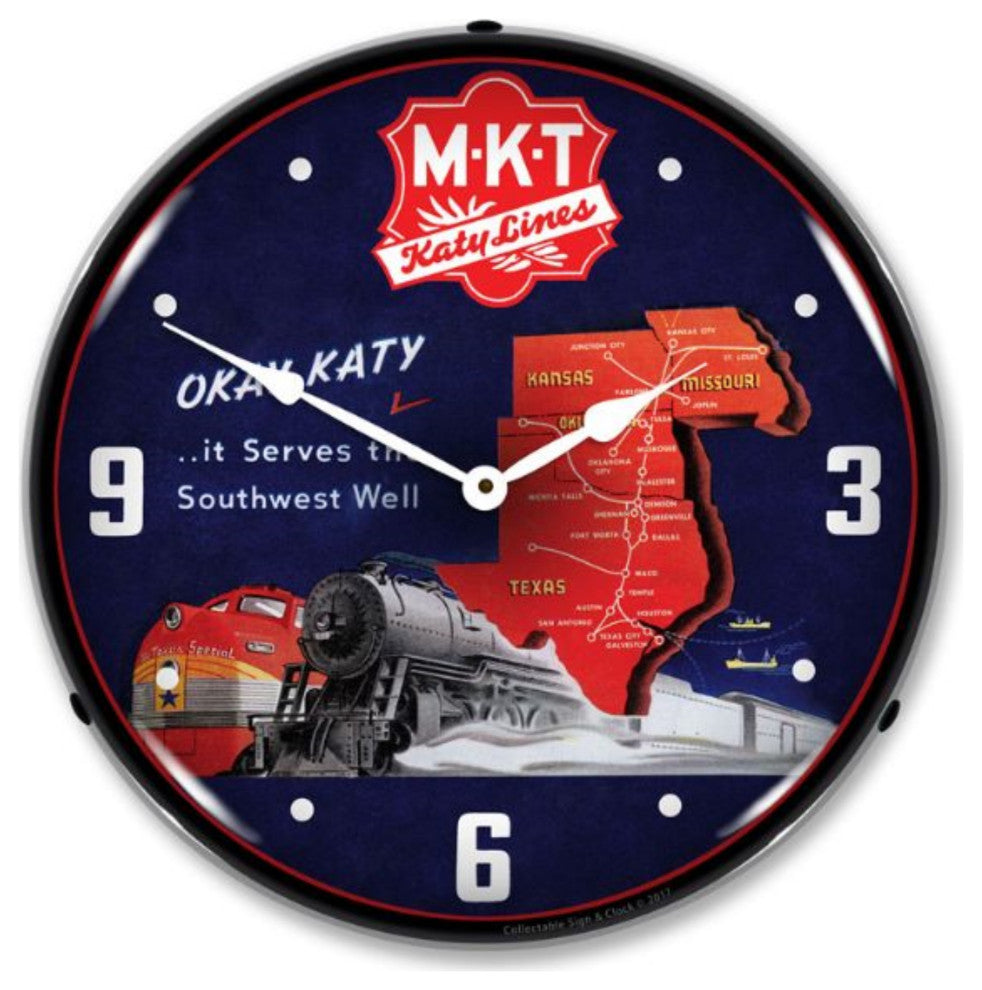 1712822 MKT Katy Lines Clock