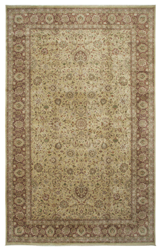 Rug N Carpet - Handwoven Oriental 11' 2" x 17' 11" Large Oushak Area Rug
