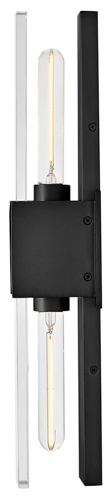 Hinkley Monte Large Two Light Sconce, Black Oxide