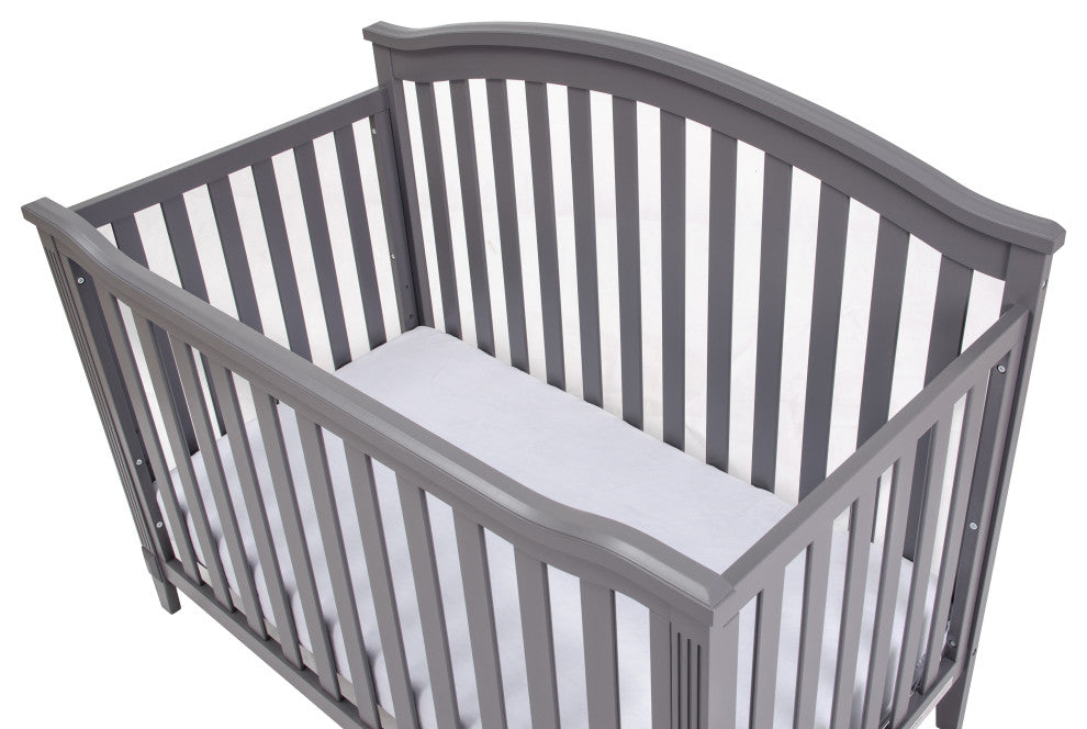 Kali 4-in-1 Convertible Crib, Gray, No Changer