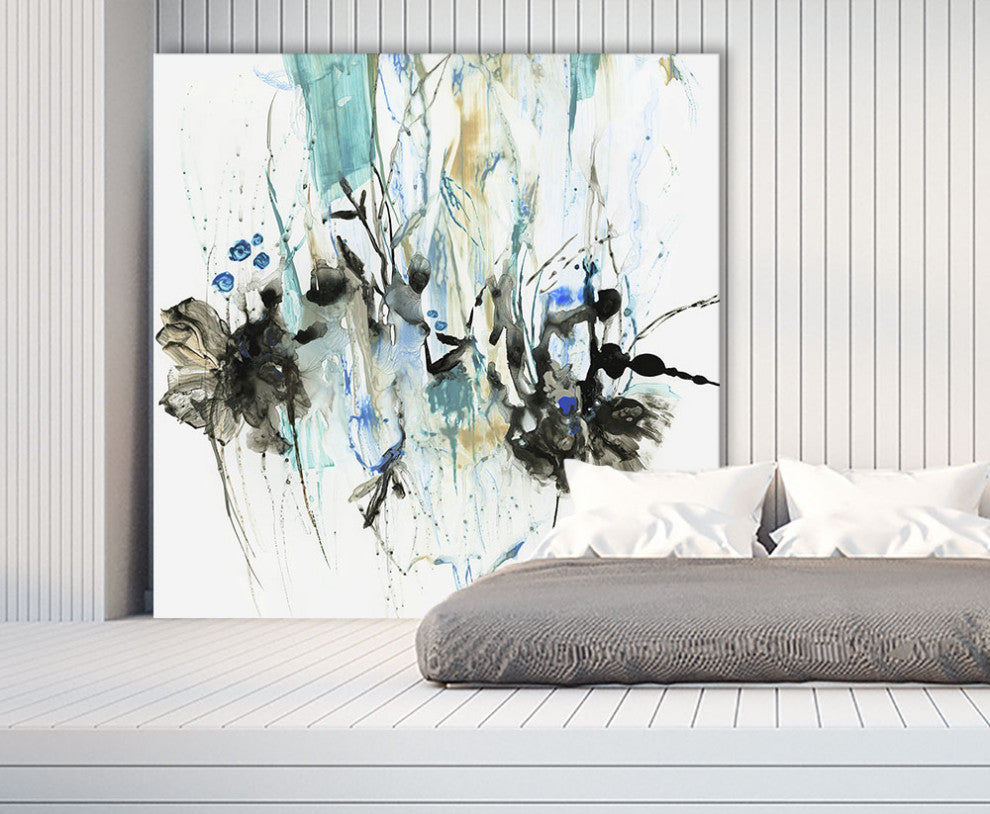 "Water Splash II" Fine Art Giant Canvas Print, 54"x54"