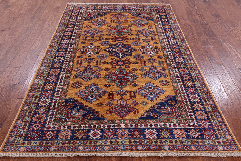 Super Kazak Handmade Wool Rug 5' 7" X 8' 2" Q9559