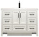 VIV 48" Solid Wood Freestanding Bathroom Vanity, Matte White