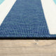 Madelina Stripe Blue and Ivory Indoor or Outdoor Area Rug, 8'6"x13'