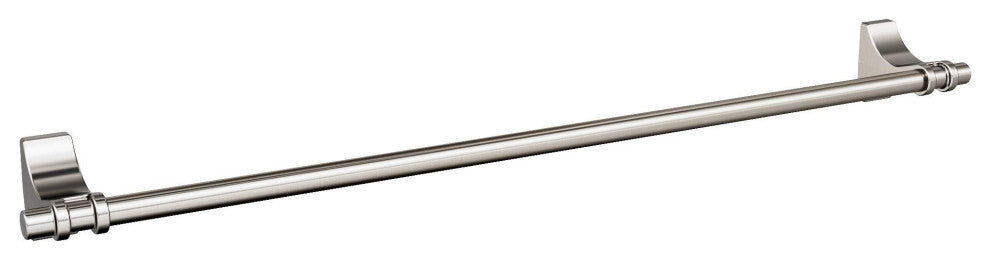 Amerock Davenport Transitional Towel Bar, Brushed Nickel, 24" Center-to-Center