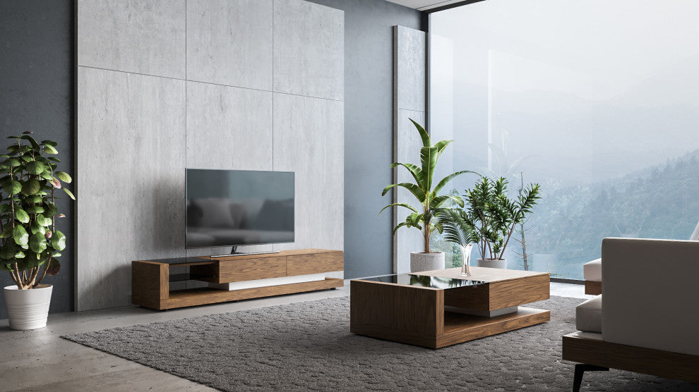 Modrest Mali Modern Walnut TV Stand