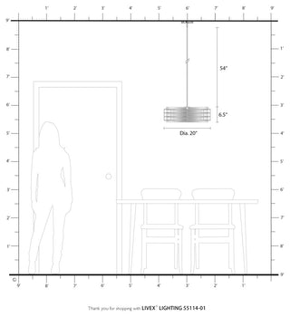 Blanchard 4-Light Antique Brass Pendant Chandelier