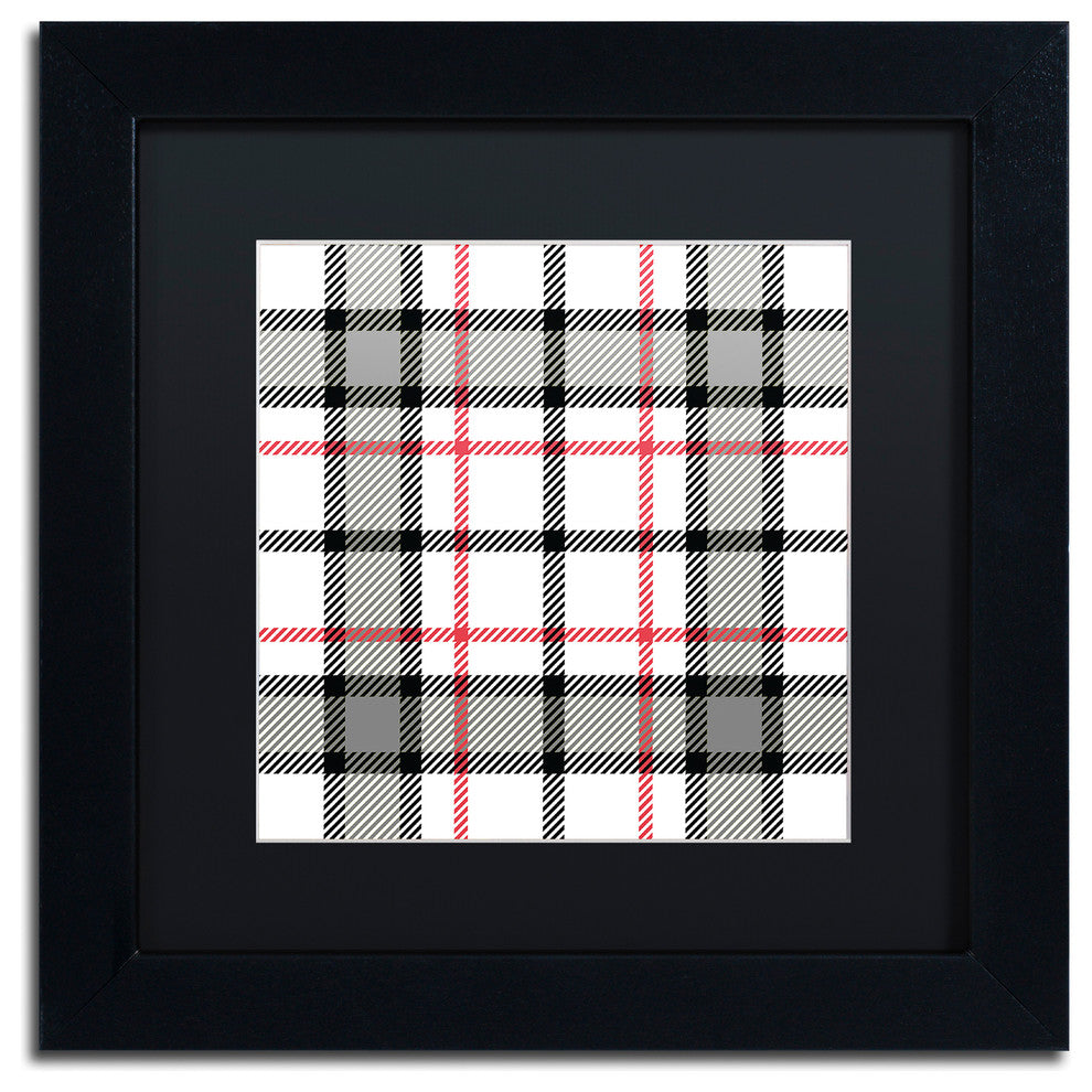 Color Bakery 'Group 04 A' Matted Framed Art, Black Frame, Black Mat, 11x11