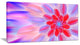 Dance of Fractal Pink Petals, Abstract Wall Art Canvas, 32x16