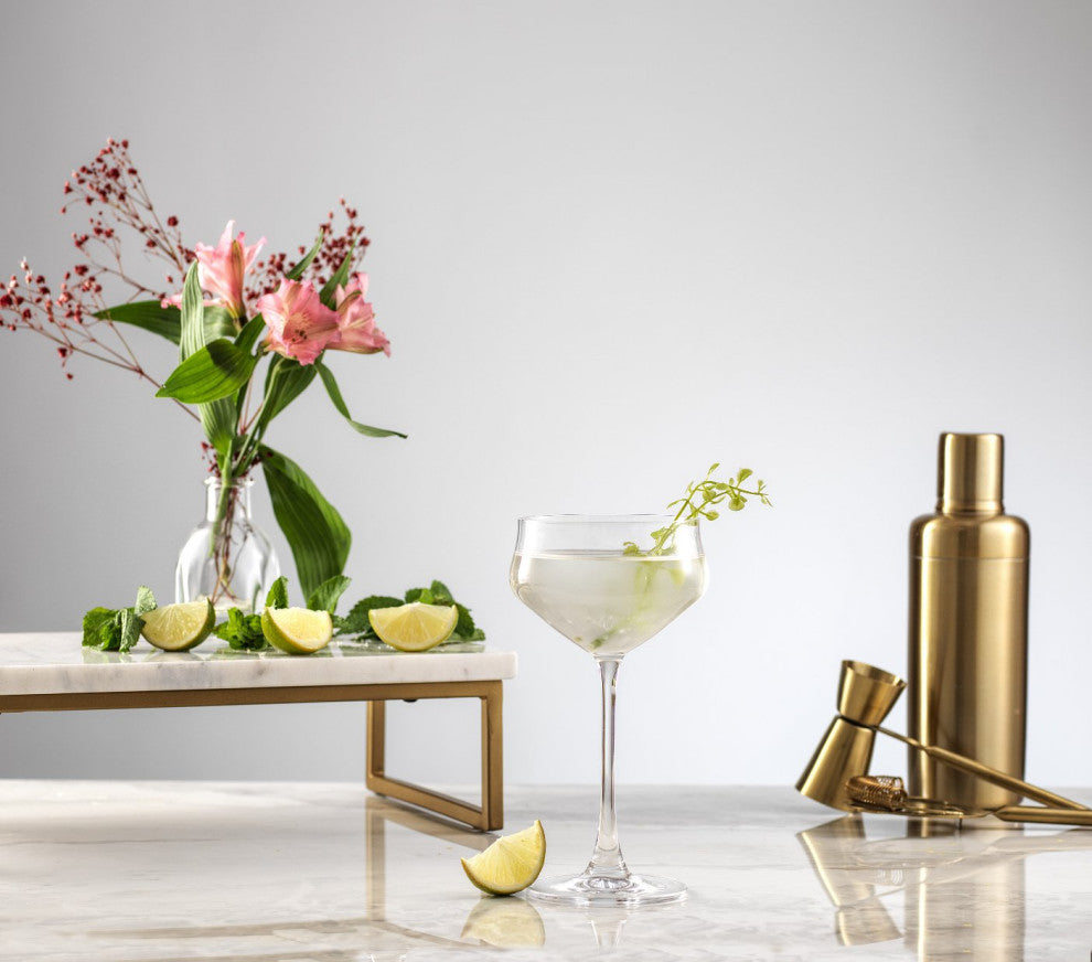 Bloom Coupe Crystal Glasses 9.2 oz, Set of 2